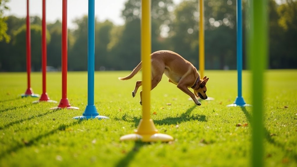 agility poles for dogs