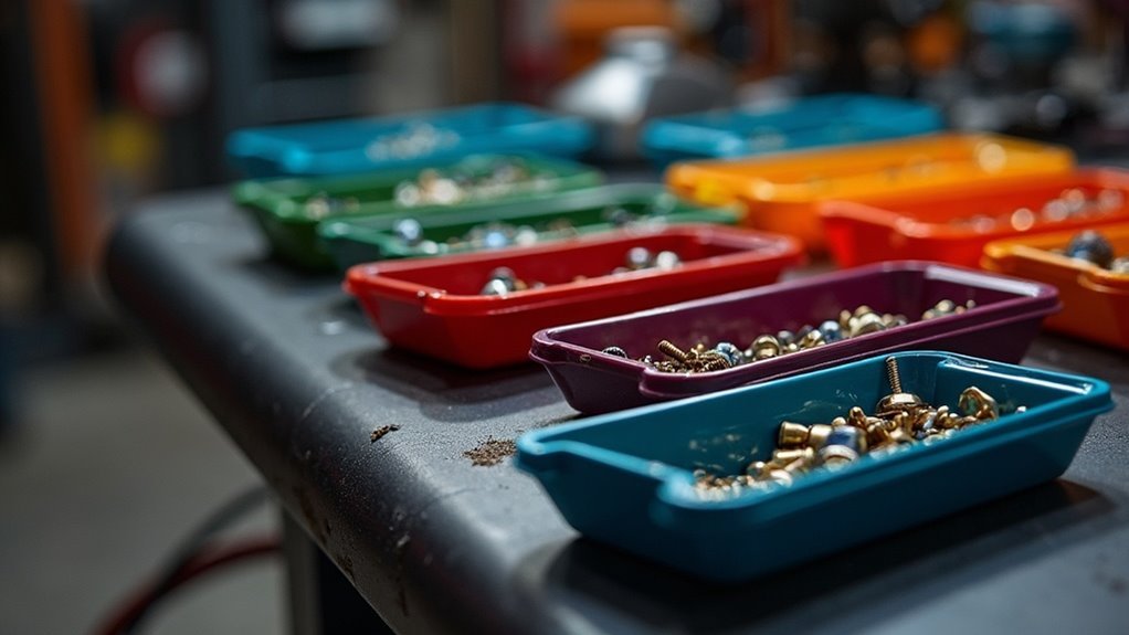 magnetic trays for organization