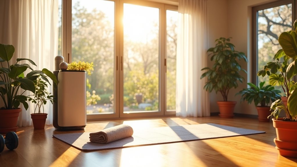 manage pollen in gym