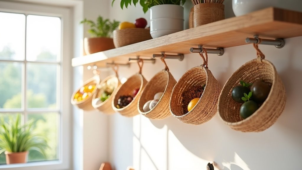 maximize storage with baskets