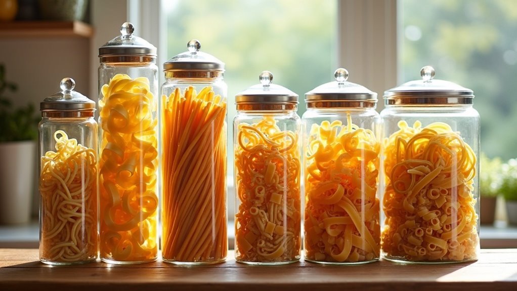 pasta storage jars selection