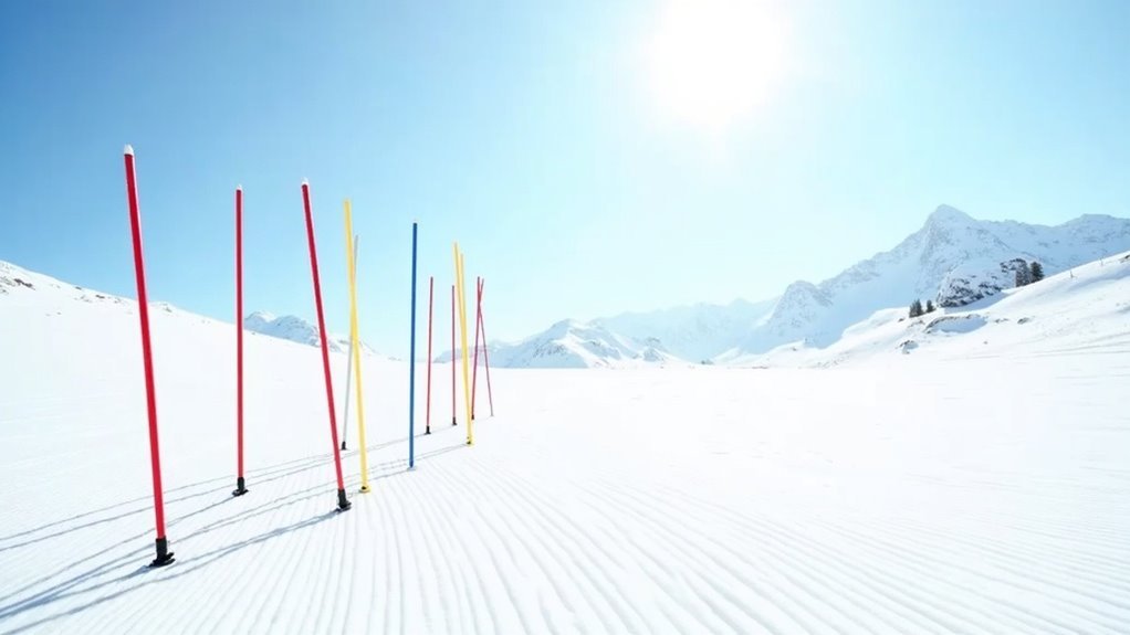 precision slalom pole selection