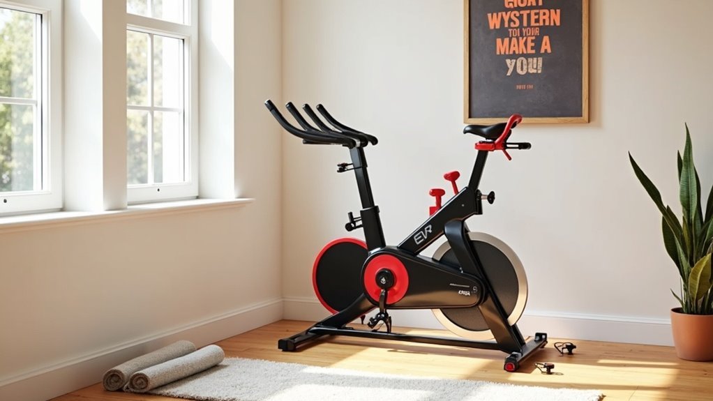 proper spin bike storage