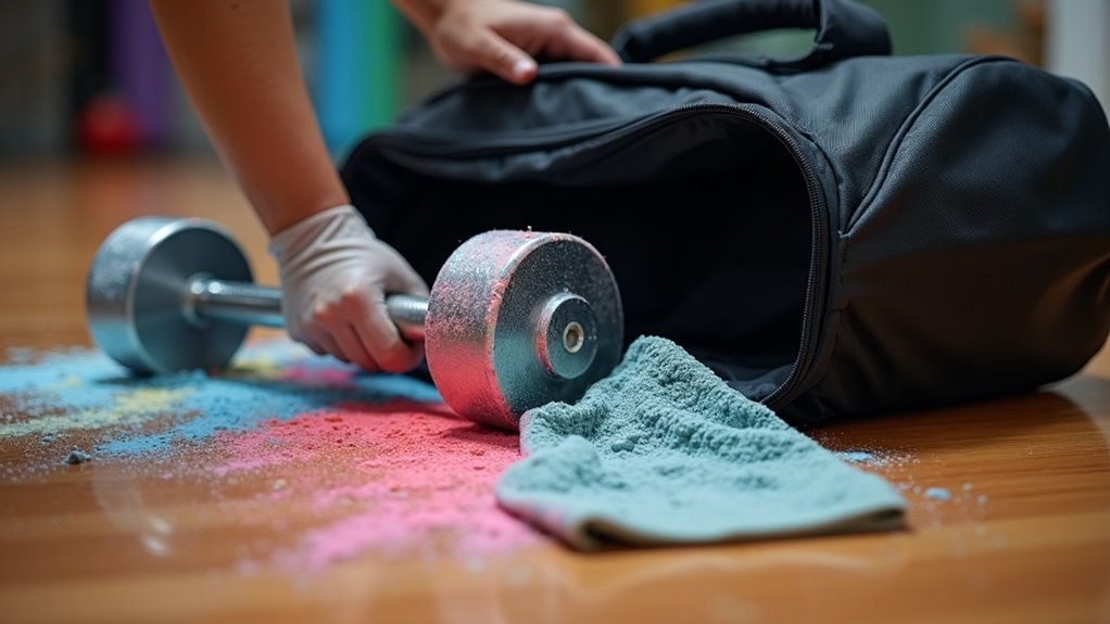 removing chalk dust effectively