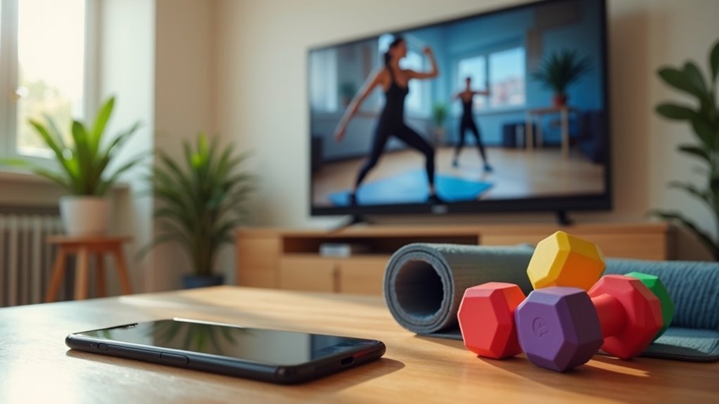 stream workouts from phone