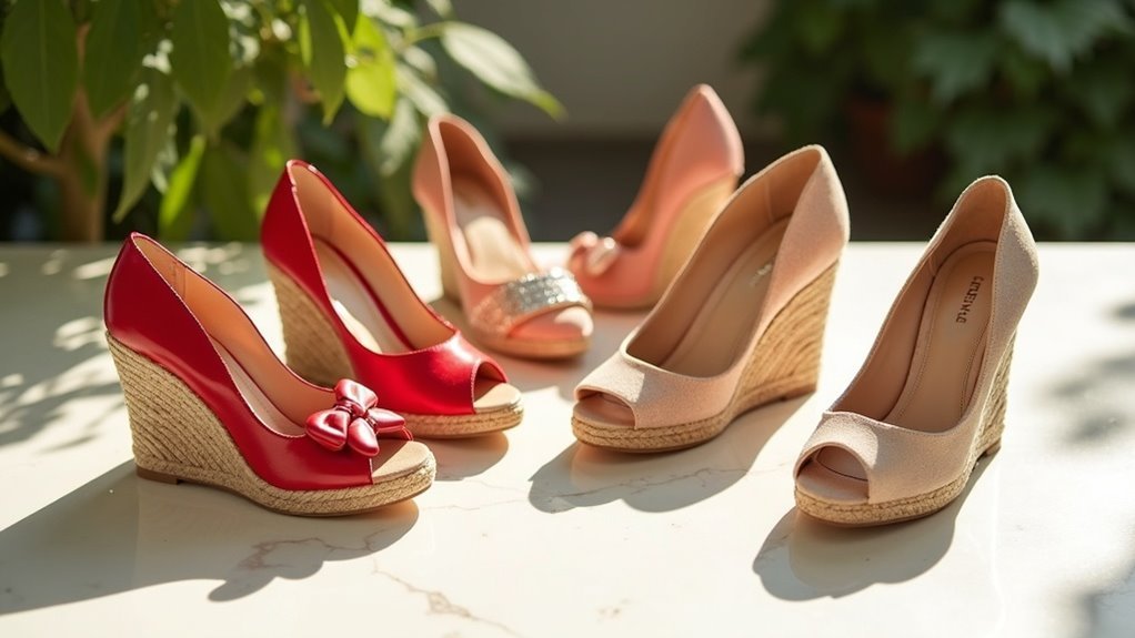 stylish and comfortable heel wedges