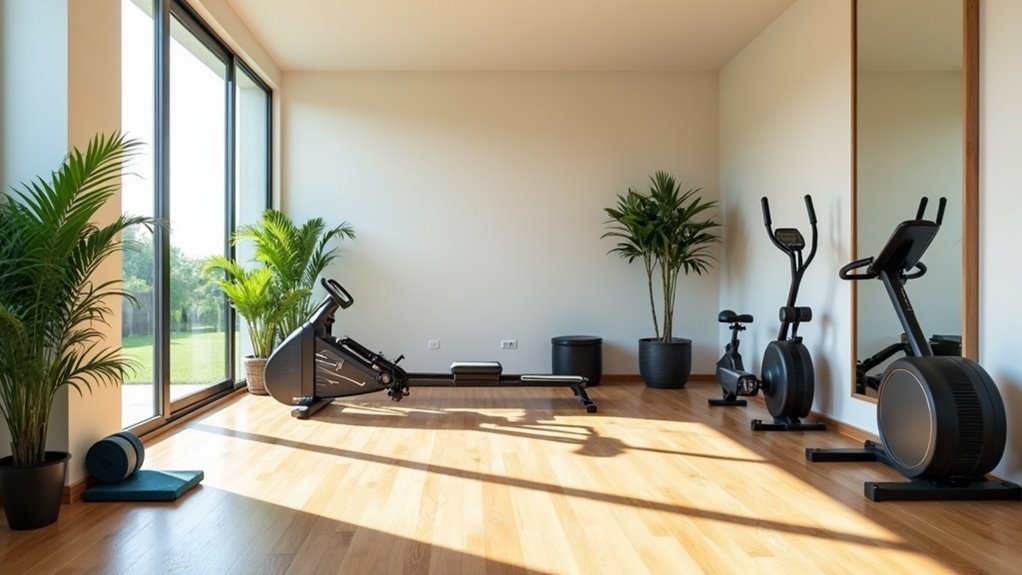 versatile home workout space